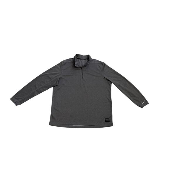 Nike Golf Dri Fit Quarter Zip Grey Pullover Long Sleeve Shirt Size Men's XL - Picture 1 of 4